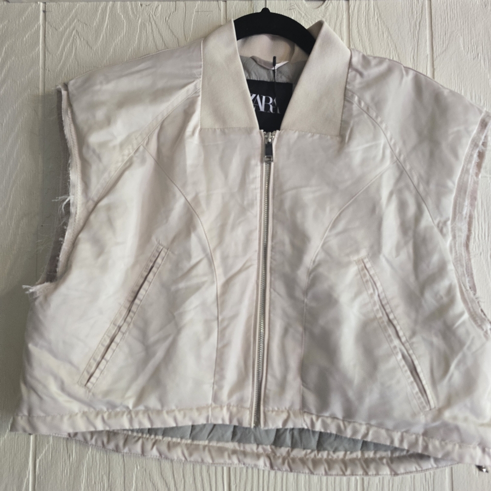 NWT Zara Crop Vest Sz S